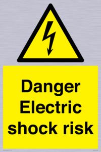 Danger Electric shock risk